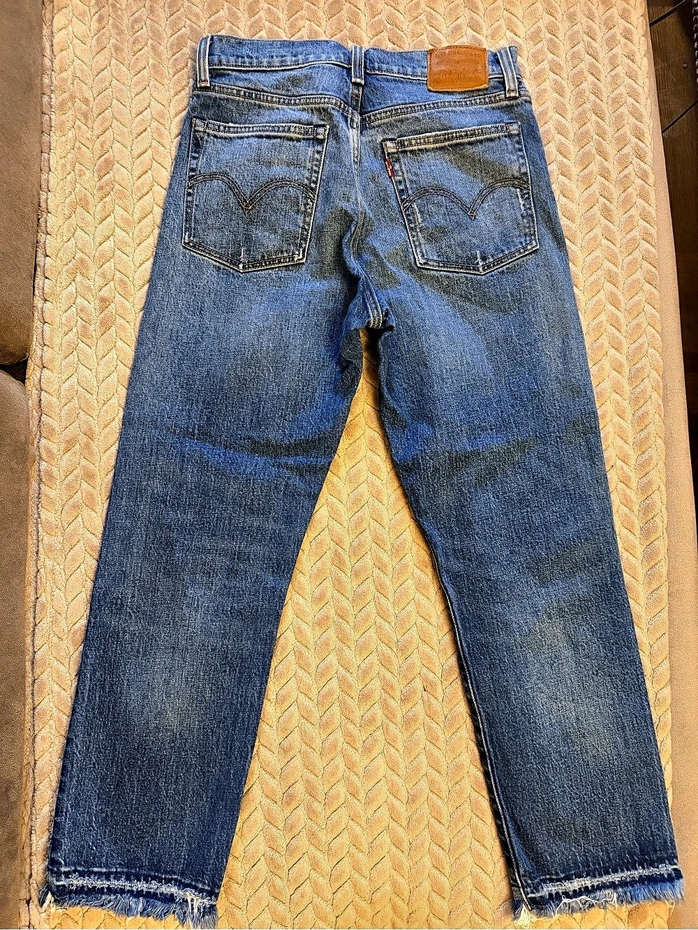 Levi's Wedgie Straight Leg Jeans Blue Waist 27 Cropped straight-leg jeans - Picture 2 of 6